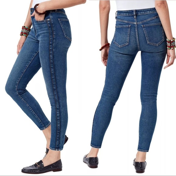 Sam Edelman Denim - Sam Edelman High Rise Skinny Crop Blue Ankle Jeans